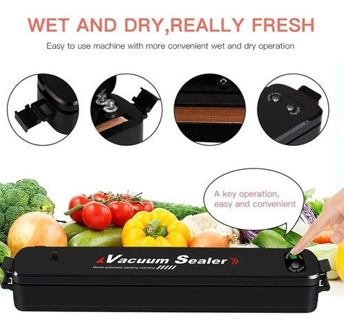 Vedação Automática De Ar A Vácuo - Máquina Do Selar Alimento - Alfashop