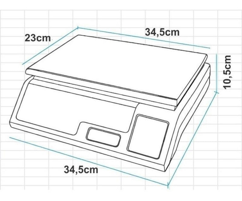 Balança 40kg Eletrônica Alta Precisão Digital - Alfashop