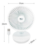 Mini Ventilador Para Mesa De Casa E Escritório Bateria - Alfashop
