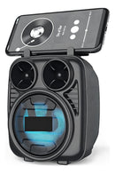 Caixa De Som com Bluetooth Kapbom Retro KA-8001 Cor Preto - Alfashop