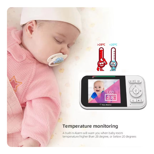 Baby Monitor Scb43 Baba Eletrônica Com Monitor 110v/220v Cor Branco - Alfashop
