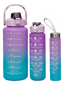 Kit 3 Garrafas Água Lançamento Galão Squeeze 2l 900ml 500 - Alfashop