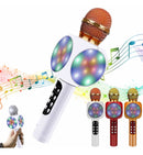 Microfone Youtuber C/ Caixa De Som Speaker Grava E Muda Voz Cor Branco - Alfashop