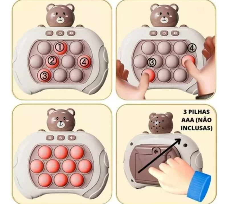 Pop It Eletronico Push Bubble Childrens Puzzle Games Quick - Alfashop