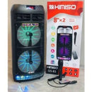 Super Torre De Som 65cm De Altura 3.000w Pmpo Microfone - Alfashop