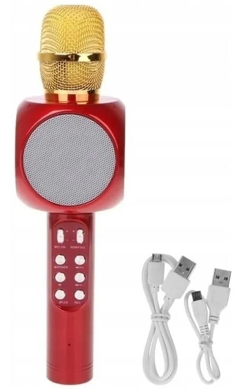 Microfone Youtuber C/ Caixa De Som Speaker Grava E Muda Voz Cor Branco - Alfashop