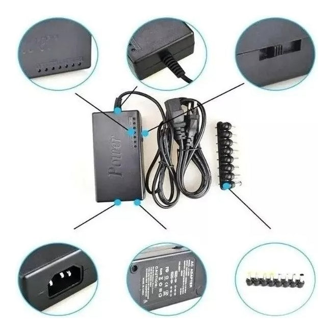 Fonte Carregador Universal 9 Pinos Notebook Cce Acer Cor Pre Cor Preto - Alfashop