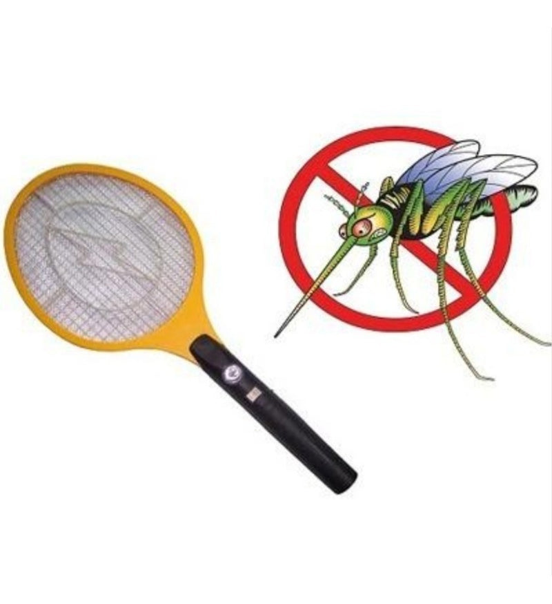 2 Raquetes Elétrica Mata Mosca Pernilongo Insetos Recarreg. - Alfashop