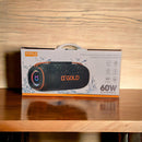 Caixa De Som 60w Bluetooth Grave Alta Potencia Cor Preto - Alfashop