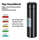 Garrafa Térmica Em Aço Inox Temperatura Digital Led 500ml - Alfashop