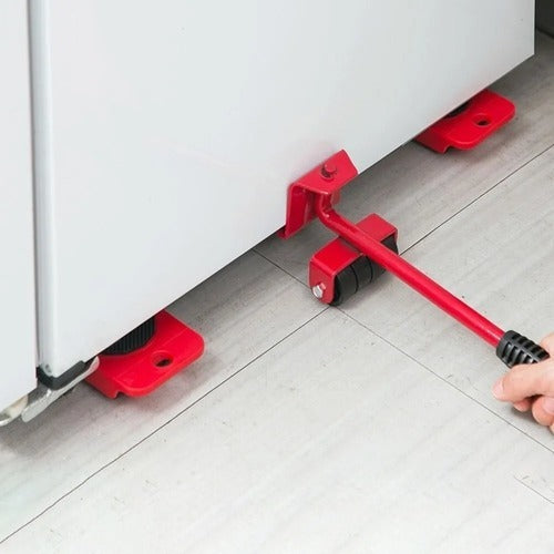 Kit 5 Movedor Rodinhas Para Mudança De Móveis Grandes - Alfashop