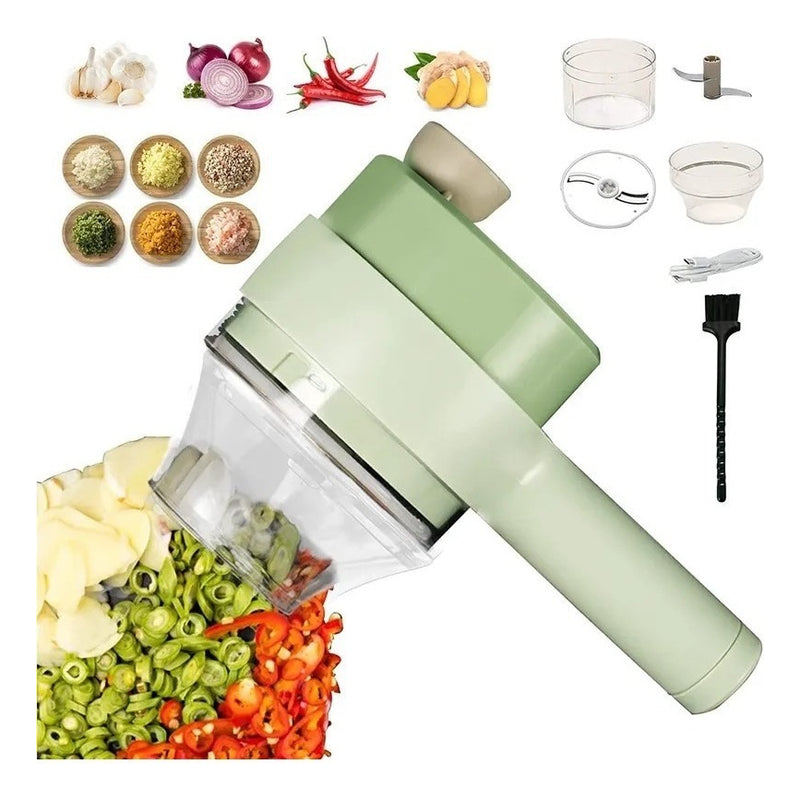 Cortador 4 Em 1 Conjunto De Fatiador De Legumes Elétrico - Alfashop