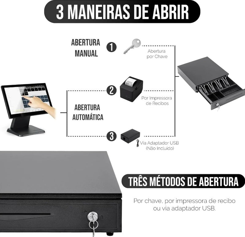 Caixa Registradora De Dinheiro Comercio Restaurante Lojas - Alfashop