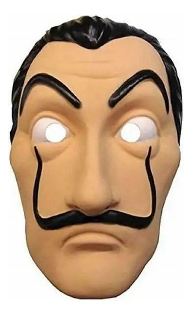 Máscara Plástica Salvador Dali La Casa De Papel - Kit Com 5 - Alfashop