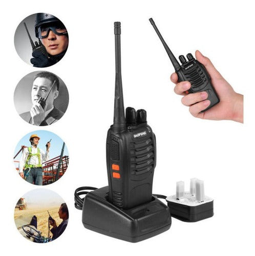 10 Baofeng Rádio Comunicador Walk Talk 777 Alcançe 12km 16ch - Alfashop