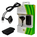 Kit 1 Bateria P/ Controle Xbox 360 + 1 Cabo Carregador 1.4m Voltagem de entrada 2.7v - Alfashop