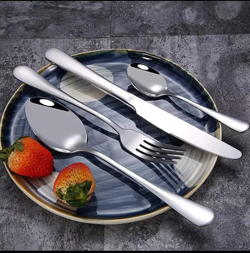 Faqueiro 16 Peças Em Aço Inox /jogo De Talheres Dusseldorf - Alfashop