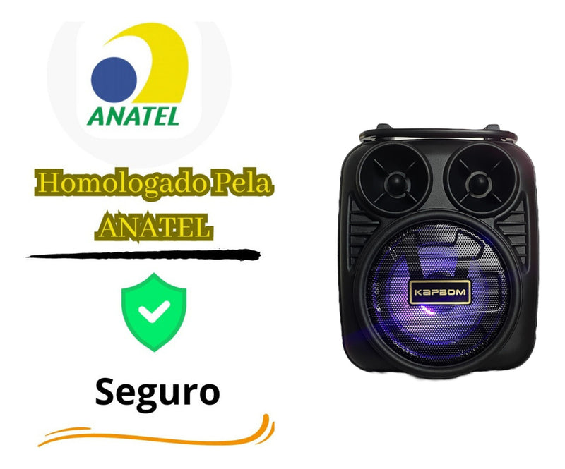 Caixa De Som 8w Bluetooth Potente Suporte Celular Portátil - Alfashop