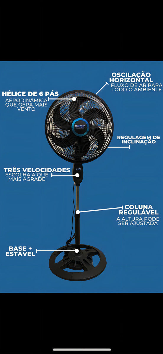 Tyf Fs1608 Com Pe Ventilador Solaris FS1608 - Alfashop