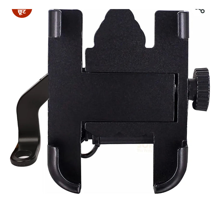 Suporte Pra Celular Pra Moto De Ferro C Carregador Retroviso - Alfashop