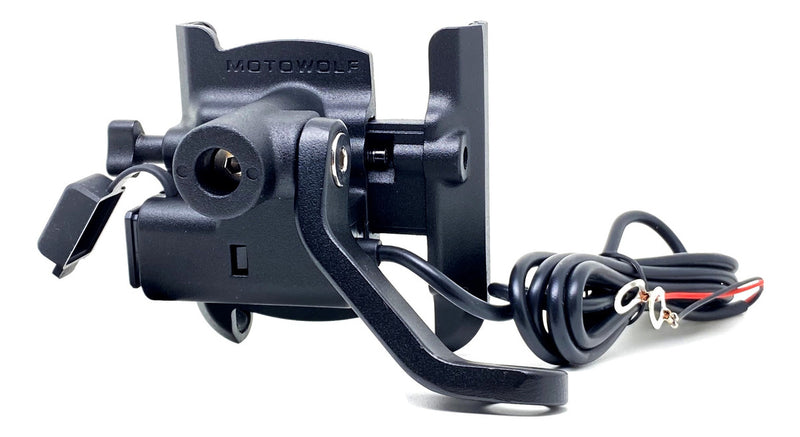 Suporte De Celular Em Alumínio Para Retrovisor Moto Com Usb - Alfashop