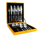 Conjunto De Talheres Dourado 16 Peças Dusseldorf Premium - Alfashop