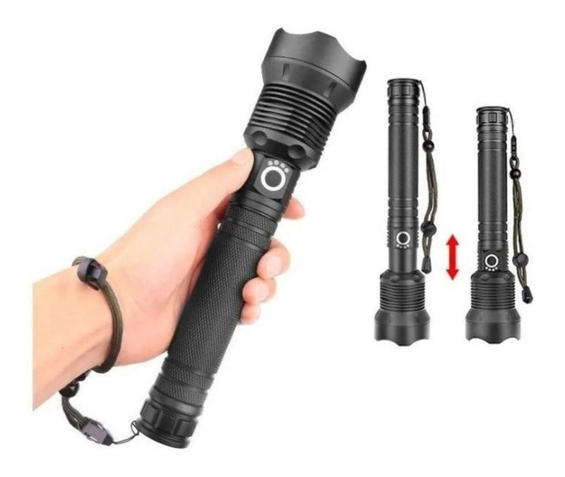 Lanterna Tática Holofote BMax Tocha Led P90 Muito Forte Preto Cor da luz Branco - Alfashop