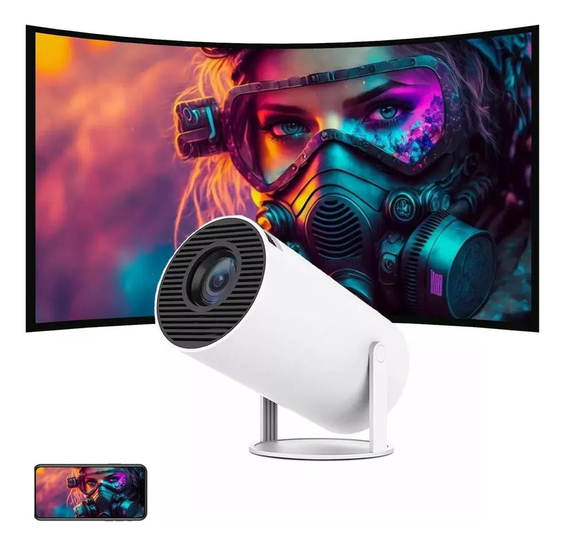mini projetor portátil 4k android full hd smart wifi cinema - Alfashop