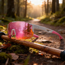 Óculos de sol óculos baixa pace esportivos coloridos grandes – design envolvente, ajuste confortável unissex UV400 para ciclismo, caminhadas e atividades ao ar livre