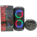 mega caixa de som completa amplificada 200w 40 cm de altura estilosa - Alfashop