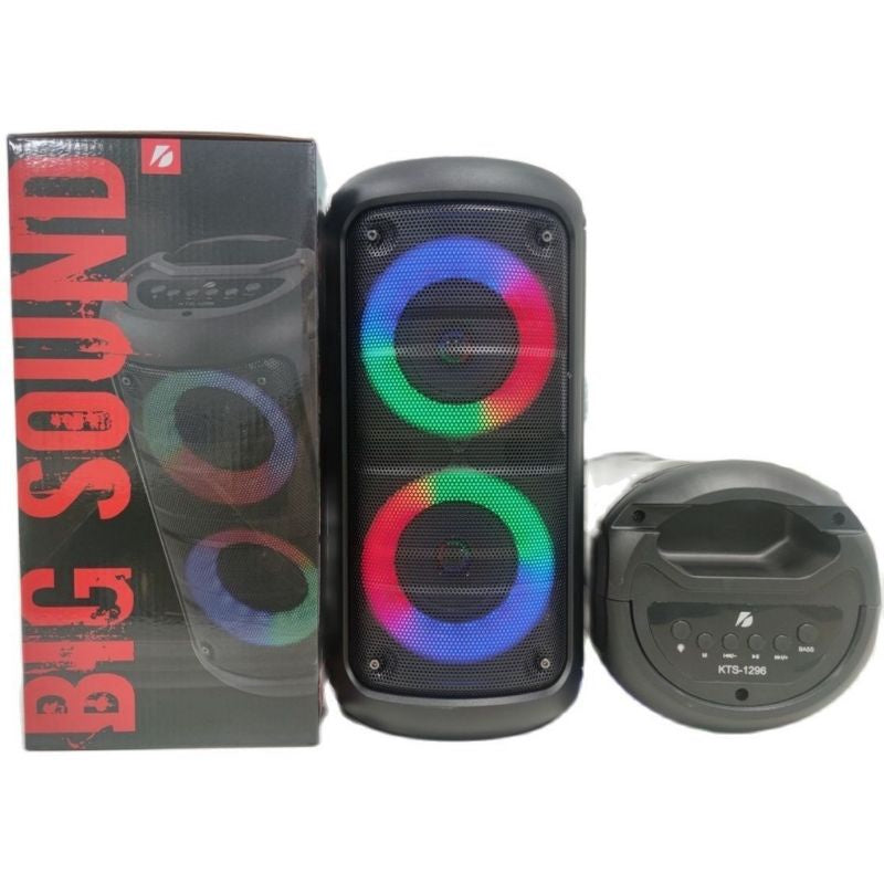 mega caixa de som completa amplificada 200w 40 cm de altura estilosa - Alfashop