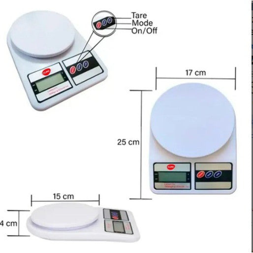 Balança Digital Cozinha Salão até 10k Eletrônica De Cozinha Clink - Alfashop