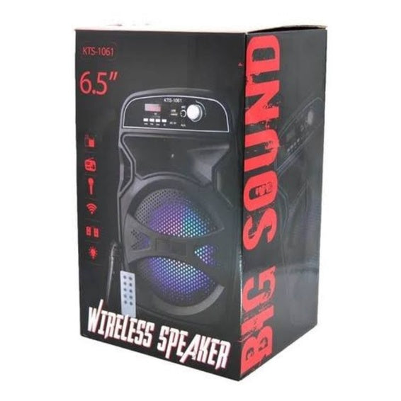 MEGA CAIXA KARAOKÊ PORTÁTIL RÁDIOFM BLUETOOTH TOCA MP3 ENTRADA USB PENDRIVE CARTÃO MEMÓRIA SOM ALTO! - Alfashop