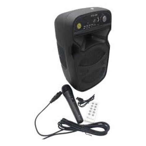 MEGA CAIXA KARAOKÊ PORTÁTIL RÁDIOFM BLUETOOTH TOCA MP3 ENTRADA USB PENDRIVE CARTÃO MEMÓRIA SOM ALTO! - Alfashop