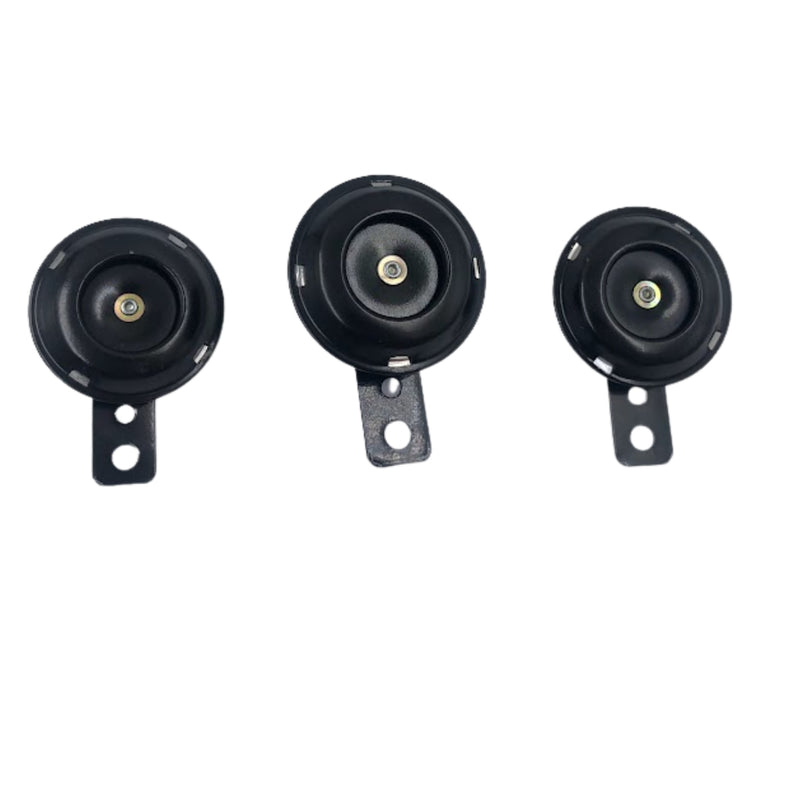 Kit 3 Buzina Universal para Moto Modelo Paquerinha 12V Preto - Alfashop