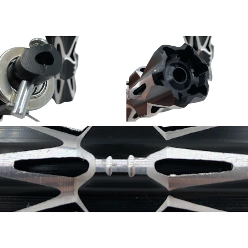 Pedaleira Ninja Esportiva Alumínio Universal CG,FAN,125,150,160,YBR,TITAN - Alfashop