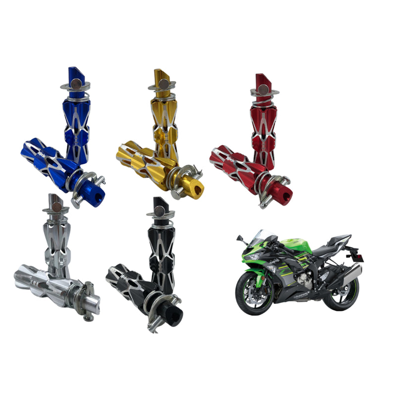 Pedaleira Ninja Esportiva Alumínio Universal CG,FAN,125,150,160,YBR,TITAN - Alfashop