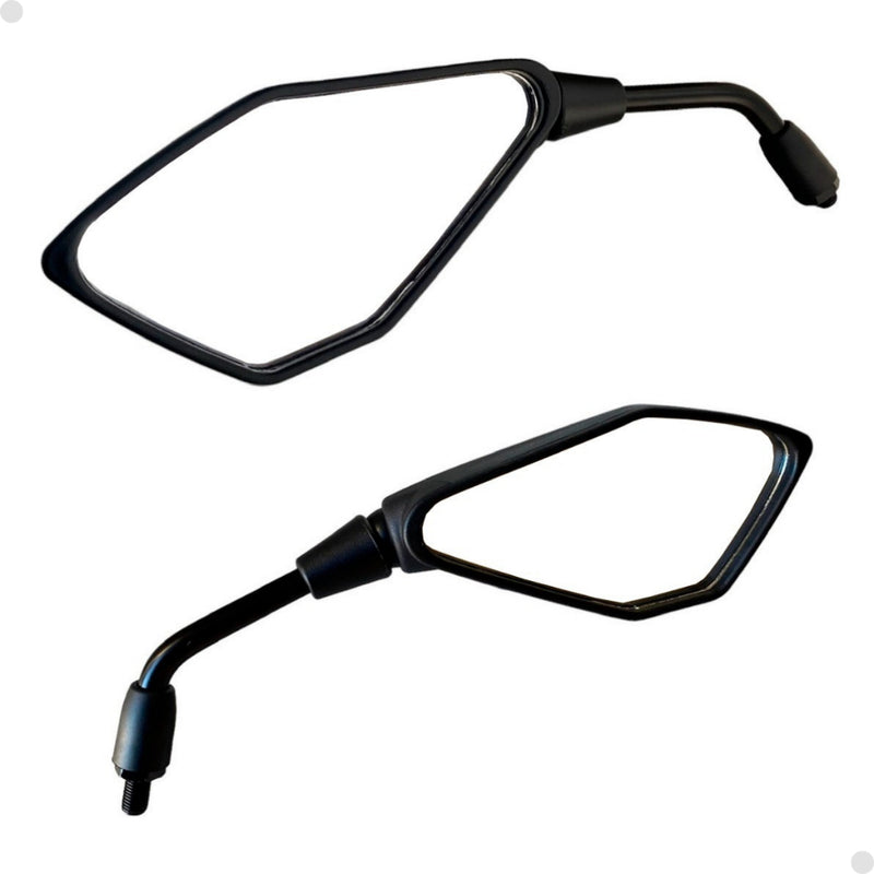 Retrovisor de moto esportivo  Modelo Z400 Kawasaki Rosca Honda Lente Convexa GVS rebaixado - Alfashop