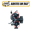 Suporte para celular para moto mais carregador USB turbo GPS pinça drone aranha  original para motoqueiro motoboy fixo no retrovisor 360° - Alfashop