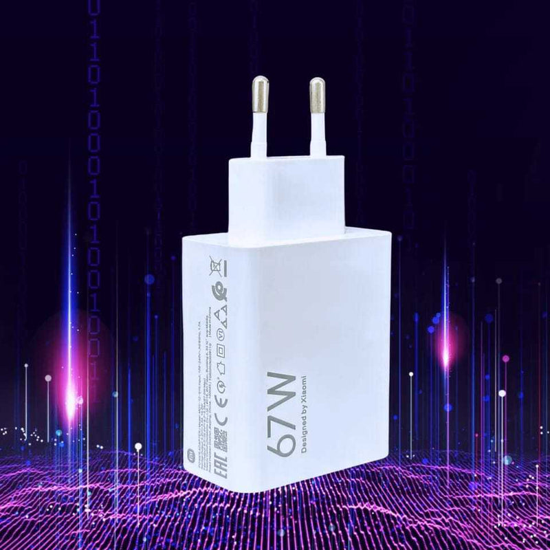 carregador xiaomi 67w turbo compatível com original MI 11 11 12 Redmi 9 10 11 k50 Note 10 - Alfashop