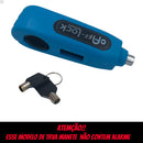 Trava moto caps lock antifurto para manopla punho universal! - Alfashop