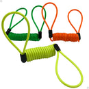 Tranca para moto freio disco bike cabo lembrete mais 2 chaves - Alfashop