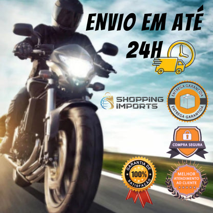 Cadeado trava disco freio p/moto bike+cabo lembrete segurança - Alfashop