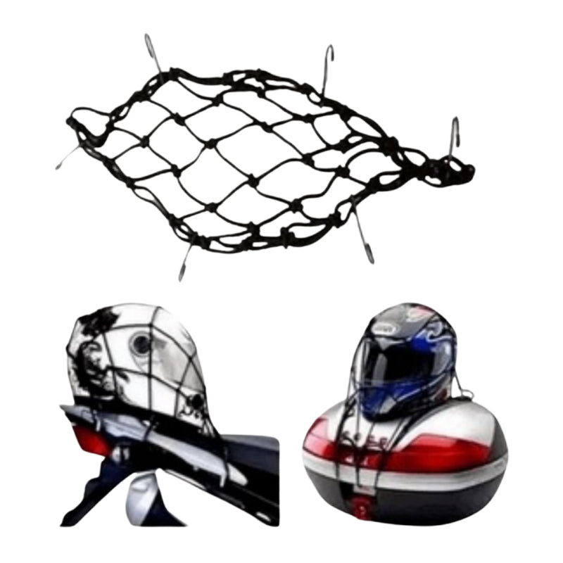 Rede Elastica Aranha 35x35 Moto Bagageiro Capacete - Alfashop