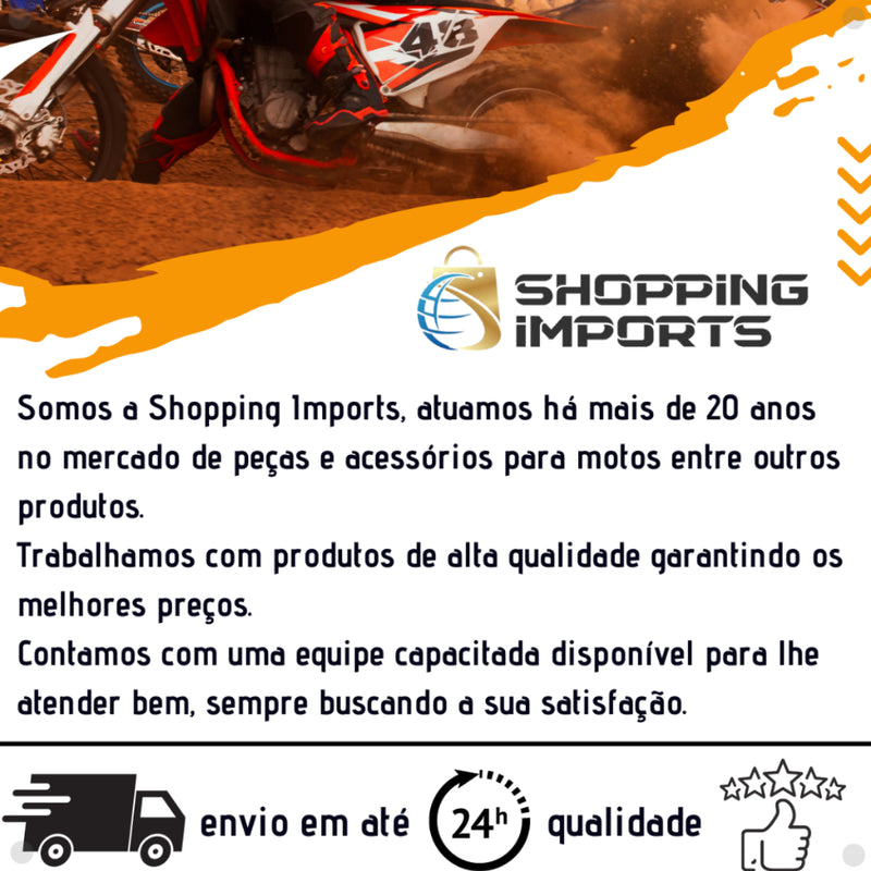 Retrovisor De Moto Bmw Gs800 Lente Convexa Fixa Rosca Honda - Alfashop