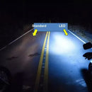 Farol LED 3 LEDs com Reator - 60W - 8000 Lumens Potente Moto CG/Titan/YBR/Factor/CB300R/Twister - Alfashop