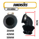 FILTRO DE AR  UNIVERSAL MOTOS HONDA CB-300 XRE TWISTER YAMAHA 35mm 42mm 50mm - Alfashop