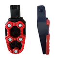 Kit 4 Pedaleira Esportiva Aluminio Falcon CB Xr250 Tornado Lander Crf Bros Twister Trilha Novidade - Alfashop
