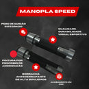 Par Manopla Moto Esportiva Punho Aluminio Speed Ergonomica Cores Universal Honda Cg Fan Titan CB Yamaha - Alfashop