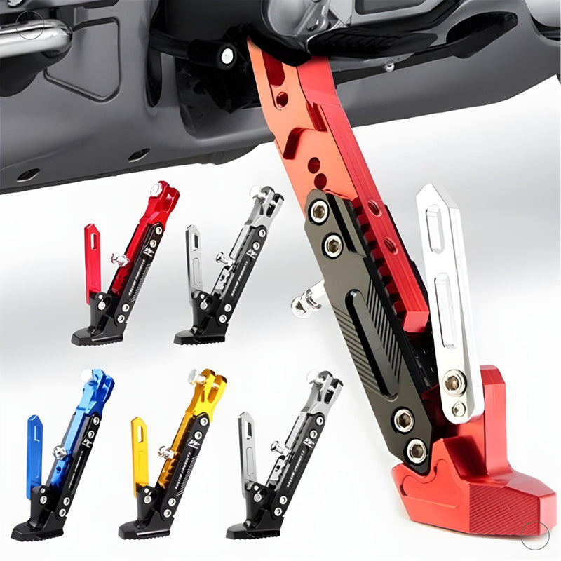 Cavalete Esportivo Descanso Lateral para Moto Pezinho Regulável com Mola Universal Honda Yamaha - Alfashop